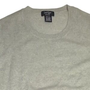 Vintage Lord & Taylor 100% Cashmere Cream Women Sweater Size XL Classic Timeless